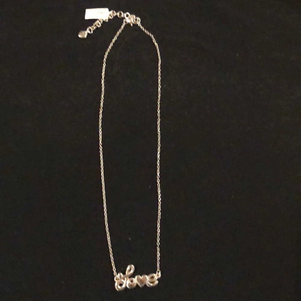 Silver “Love” necklace